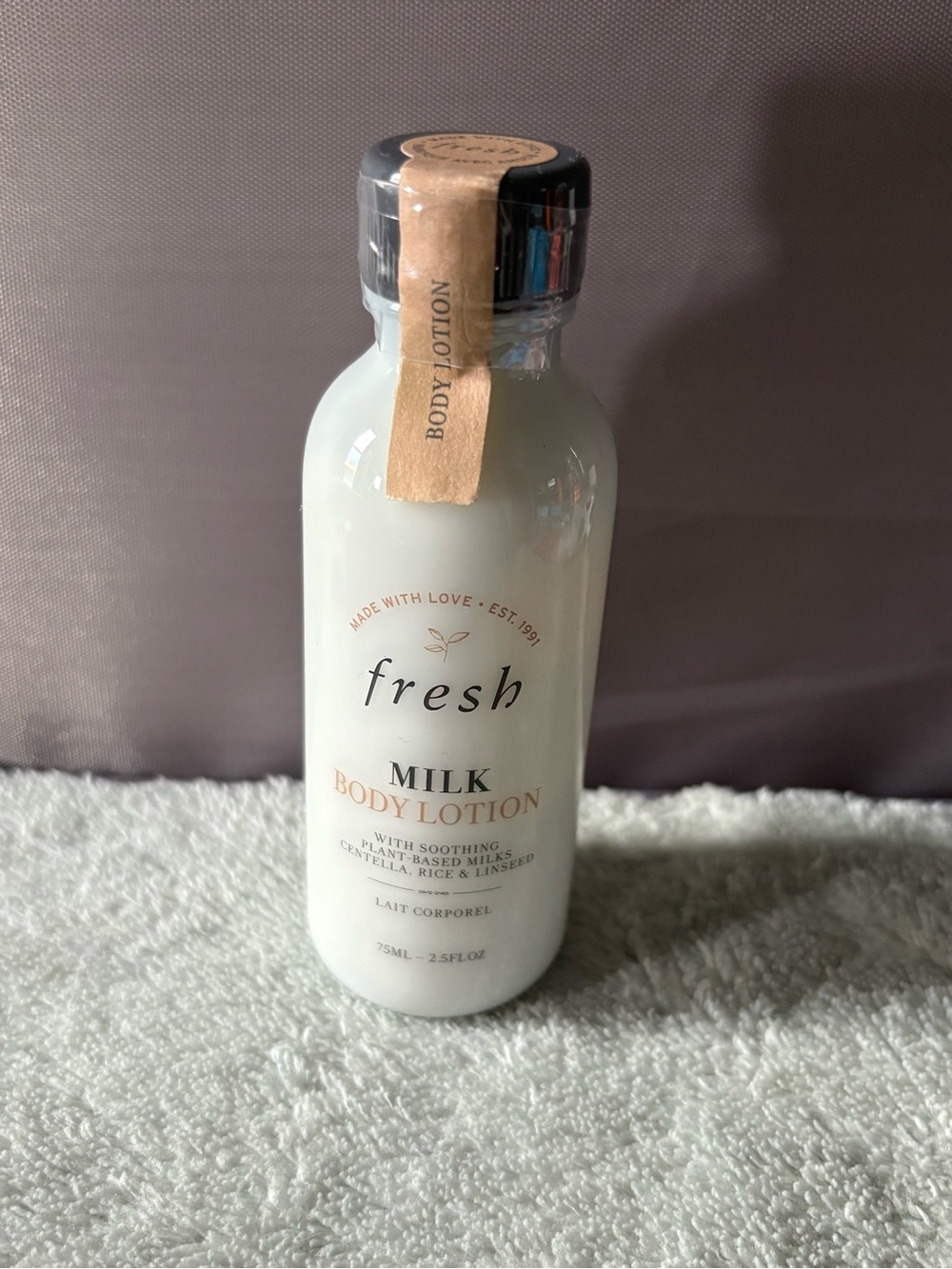 Fresh Milk Body Lotion w/ Milks, Centella, Rice, & Linseed 2.5oz/75ml, BRAND NEW